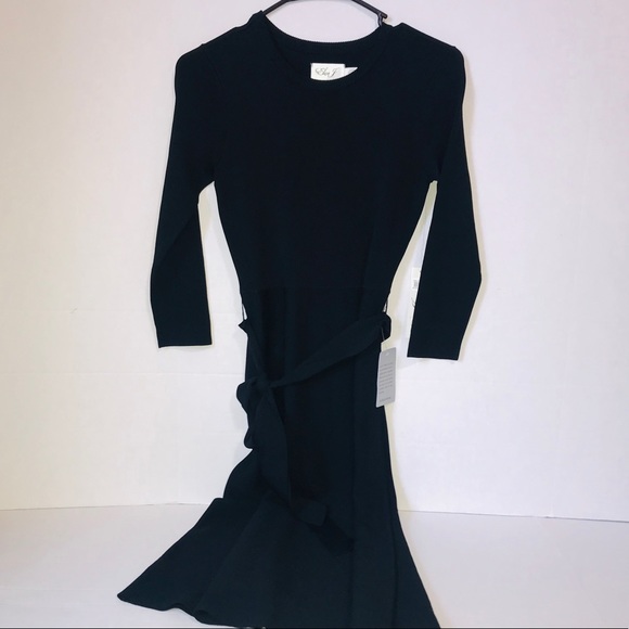 Eliza J Fit & Flare Dress Black Small - Picture 7 of 8